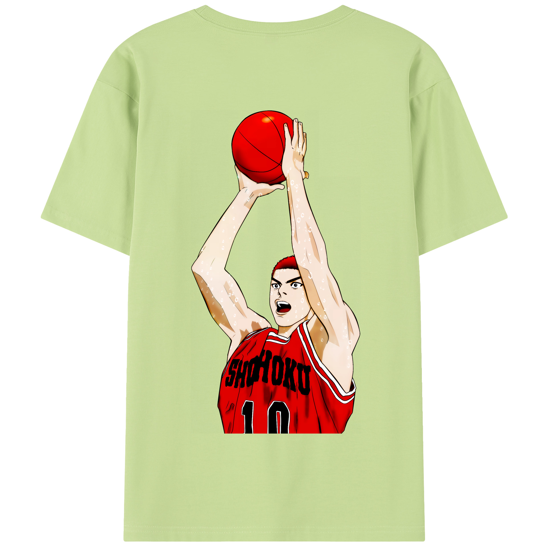 SLAM DUNK／スラムダンク 綿100％半袖Tシャツ（背面プリント）